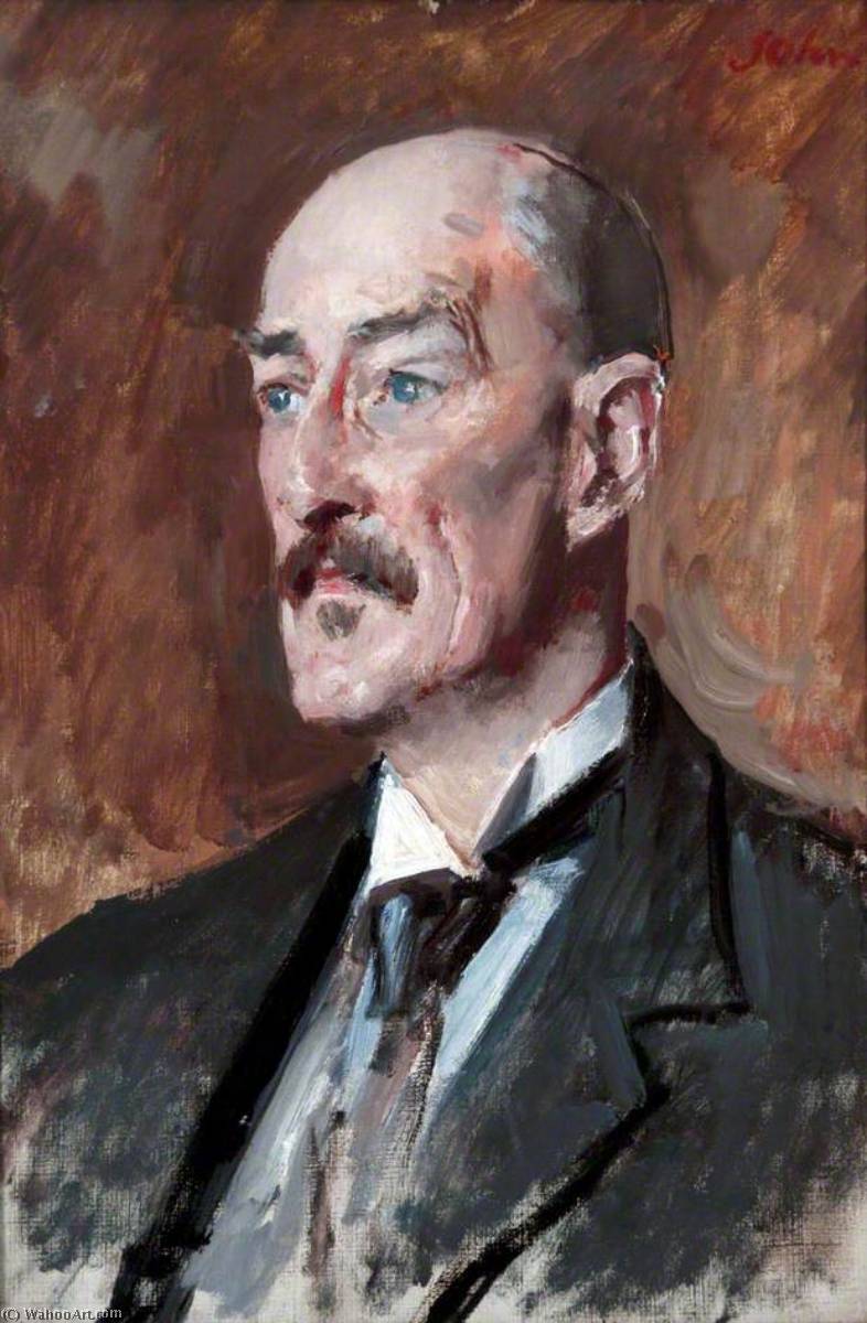 Professor Oliver Elton (1861–1945), Professor Of English Literature, University Of Liverpool (1900–1925) — Augustus Edwin John