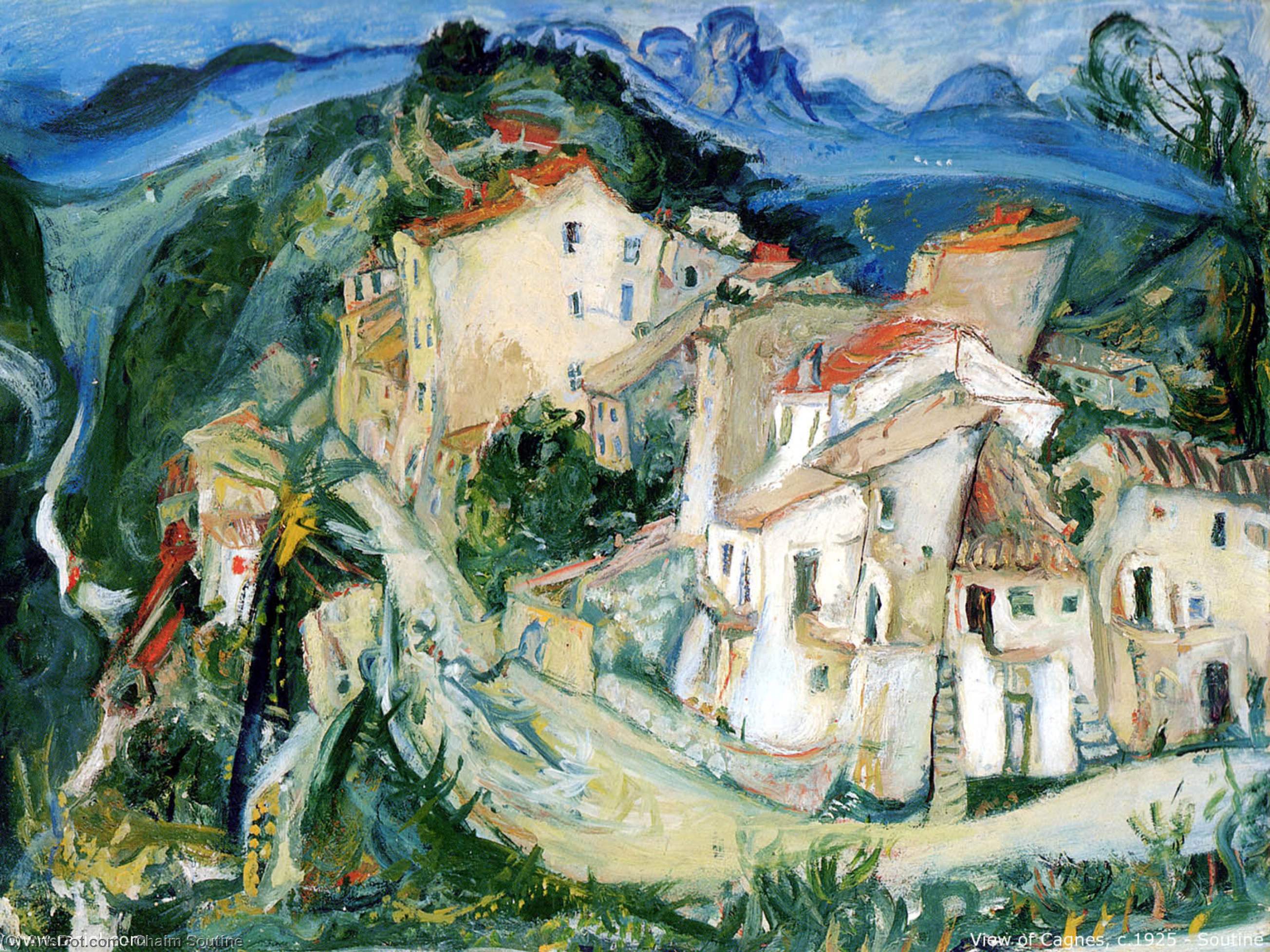 View Of Cagnes — Хайм Сoutine
