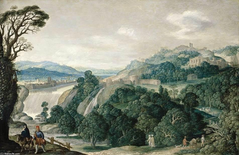 Extensive Landscape With The Flight Into Egypt — Johann König