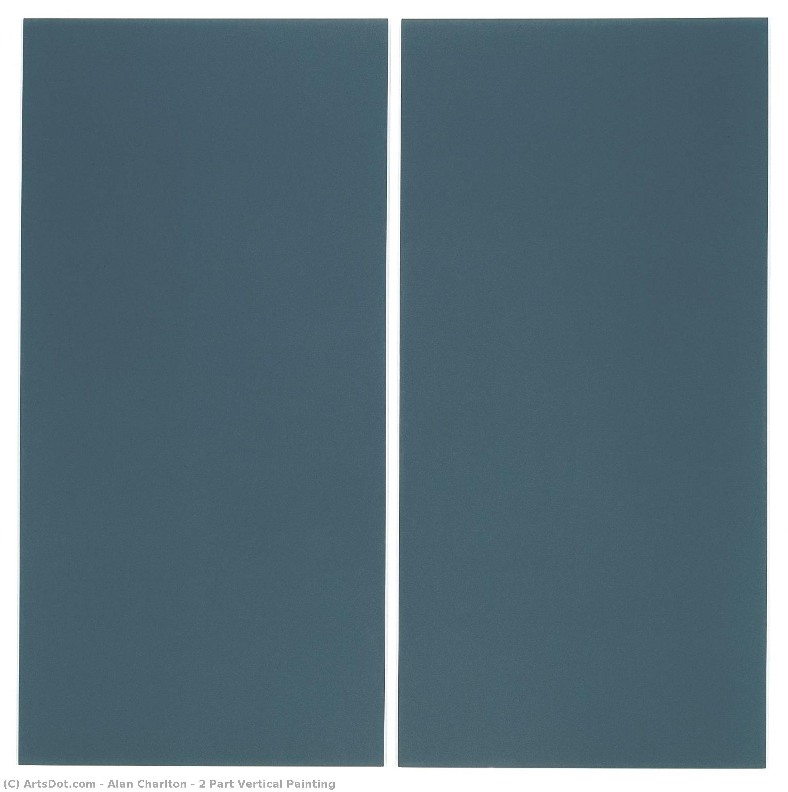 2 Part Vertical Painting — Alan Charlton