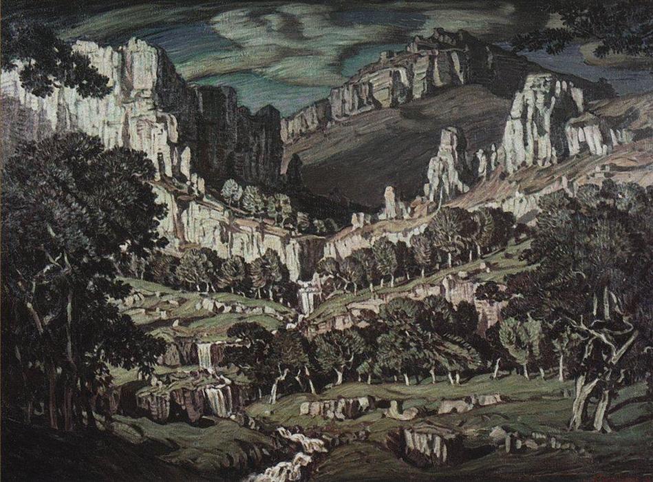 Flow. Fantastic Landscape. — Konstantin Fyodorovich Bogaevsky