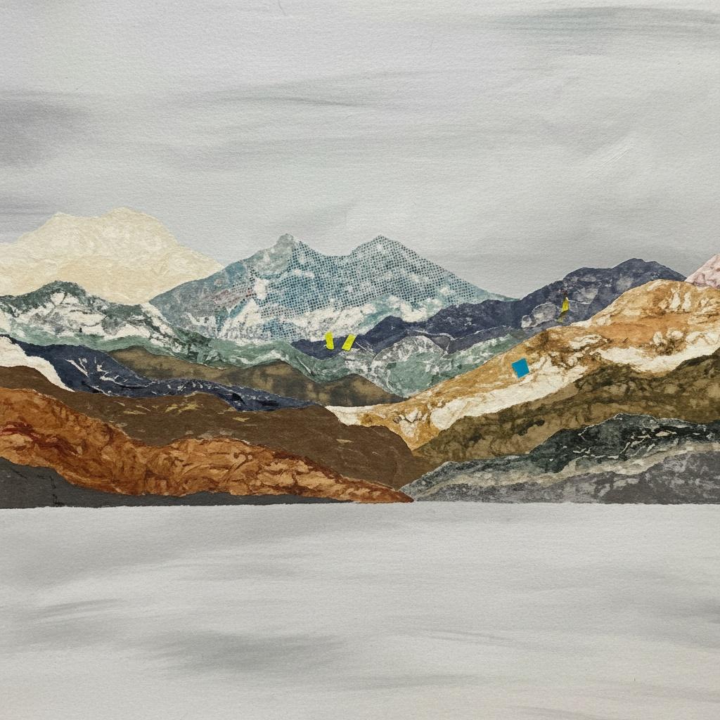 Monolithic Echoes In Slate And Ochre: A Singular Study Of Silent Mountain Peaks — Alexandre Hardy