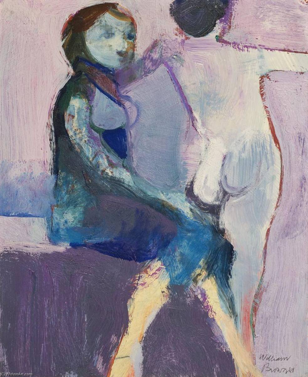 Two Lavender Nudes — William Theophilus Brown