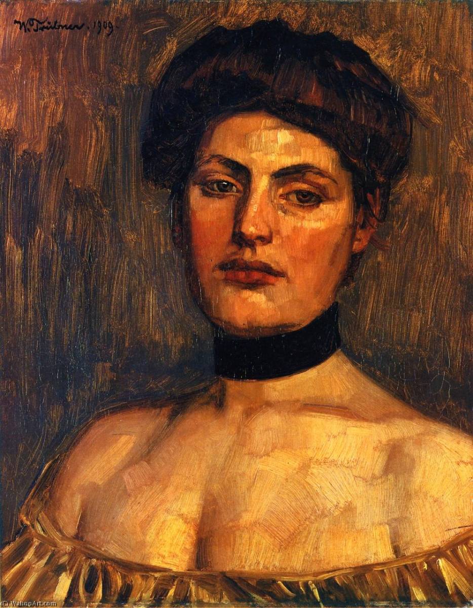 Lady With Black Collar — Вильгельм Трюбнер