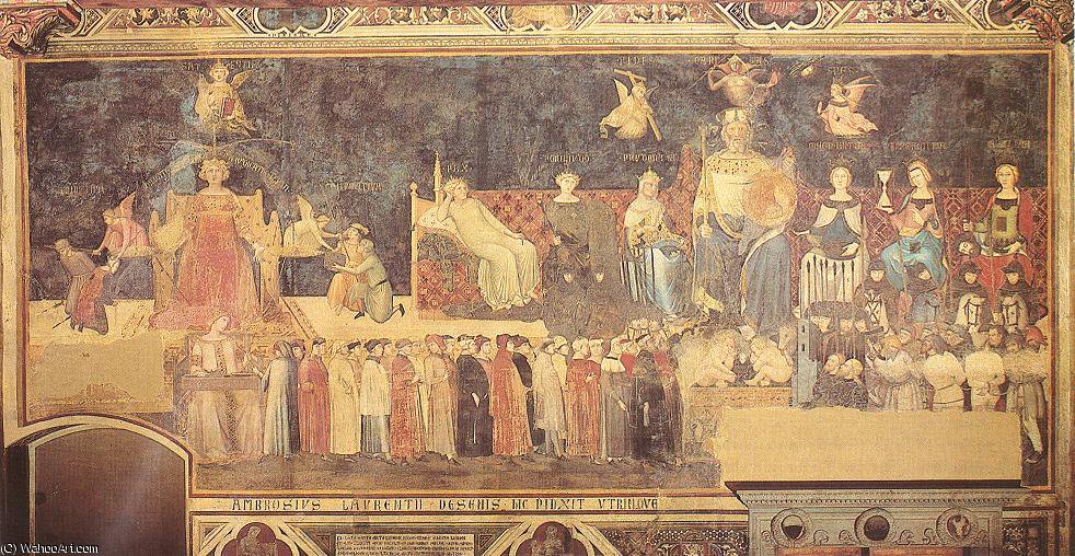 Allegory Of The Good Government, Palazzo — Ambrogio Lorenzetti
