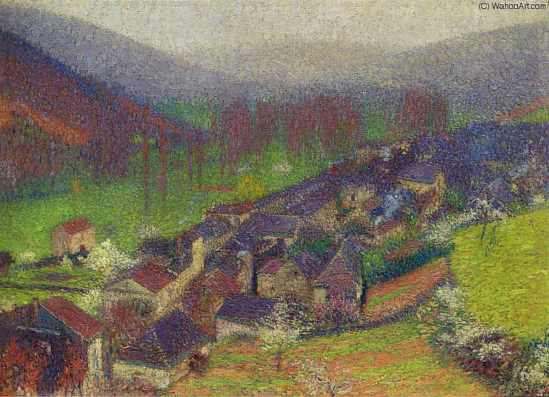 Vue De Labastide Du Vert En Contrebas De Marquayrol — Henri Jean Guillaume Martin