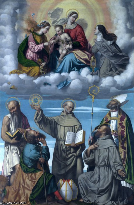 The Madonna And Child With Saints — Alessandro Bonvicino (moretto Da Brescia)
