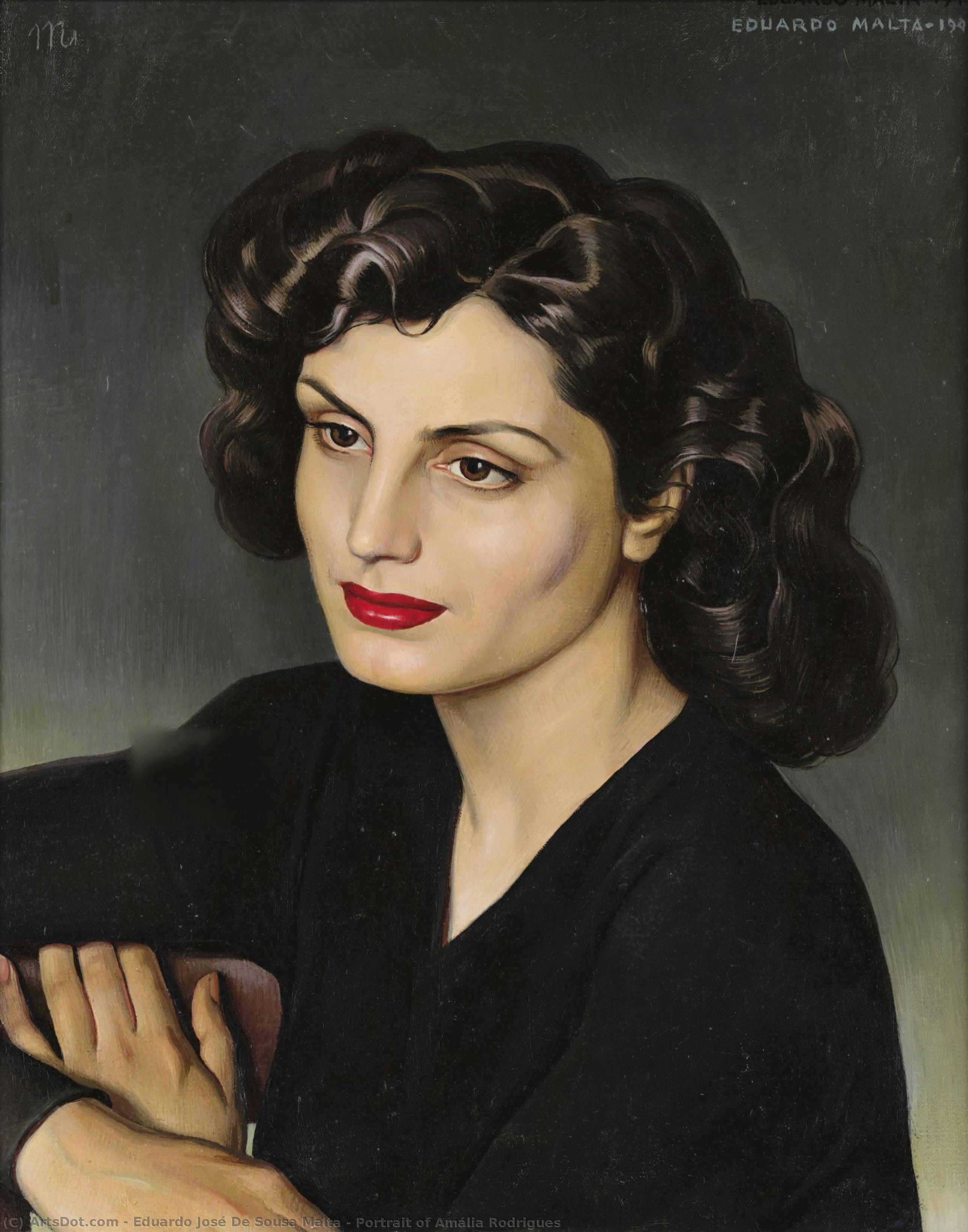 Portrait Of Amália Rodrigues — Eduardo José De Sousa Malta