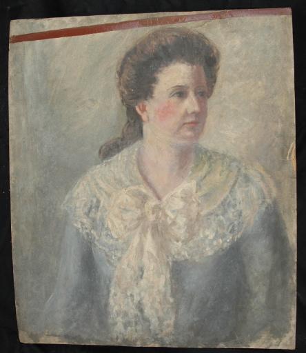 Portrait D'une Femme Au Noeud Blanc — Valentine Reyre
