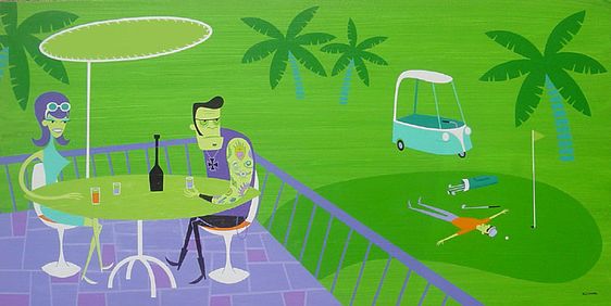 The Golf Widow — Josh Agle (shag)