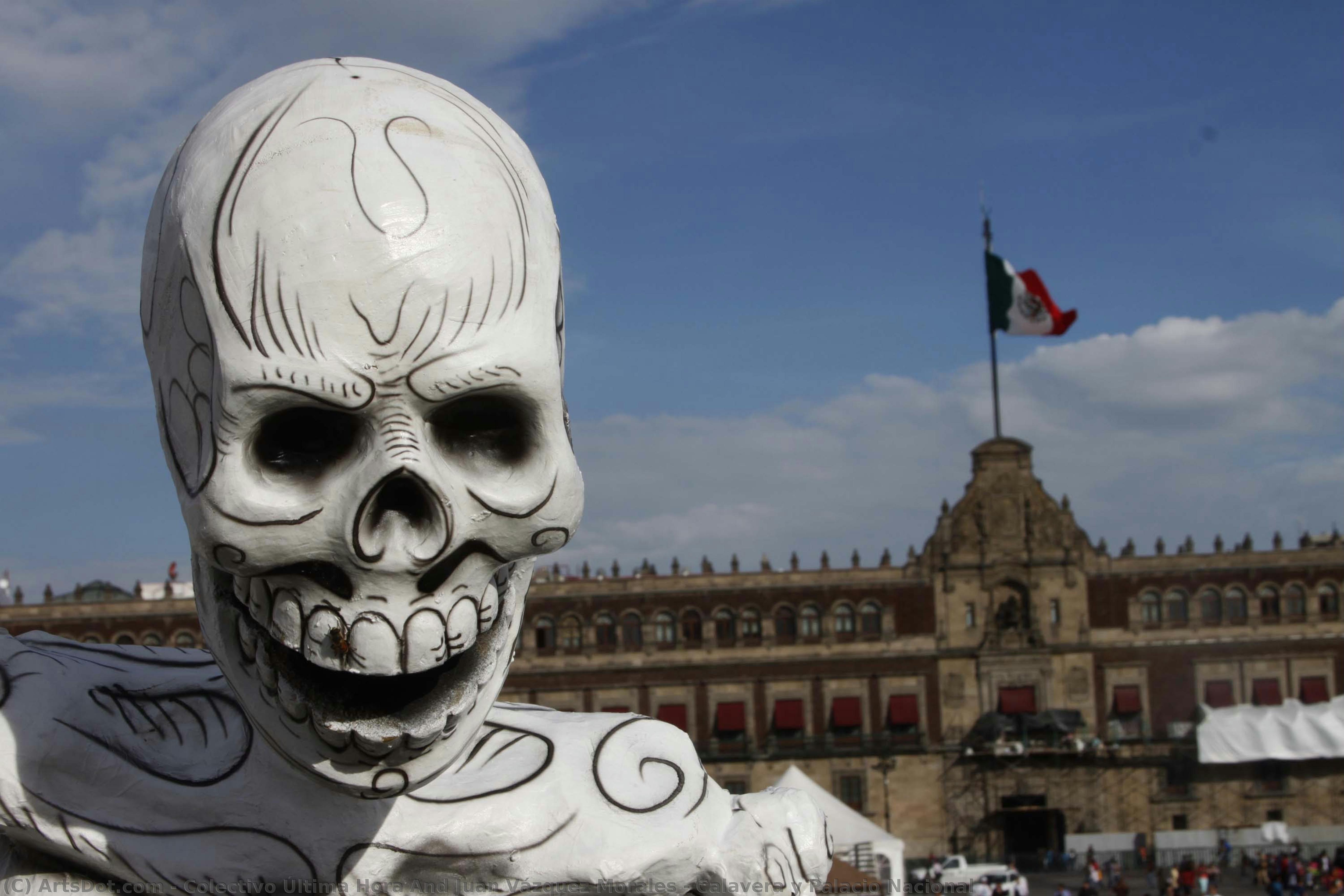 Calavera Y Palacio Nacional — Colectivo Última Hora And Juan Vázquez Morales