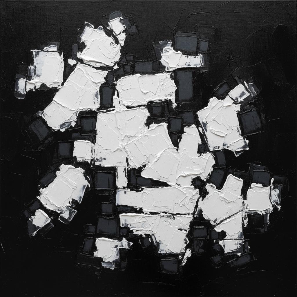 Fragmented Monolith: A Singular Study Of Tectonic Shadows And Impasto Light — David Moreau