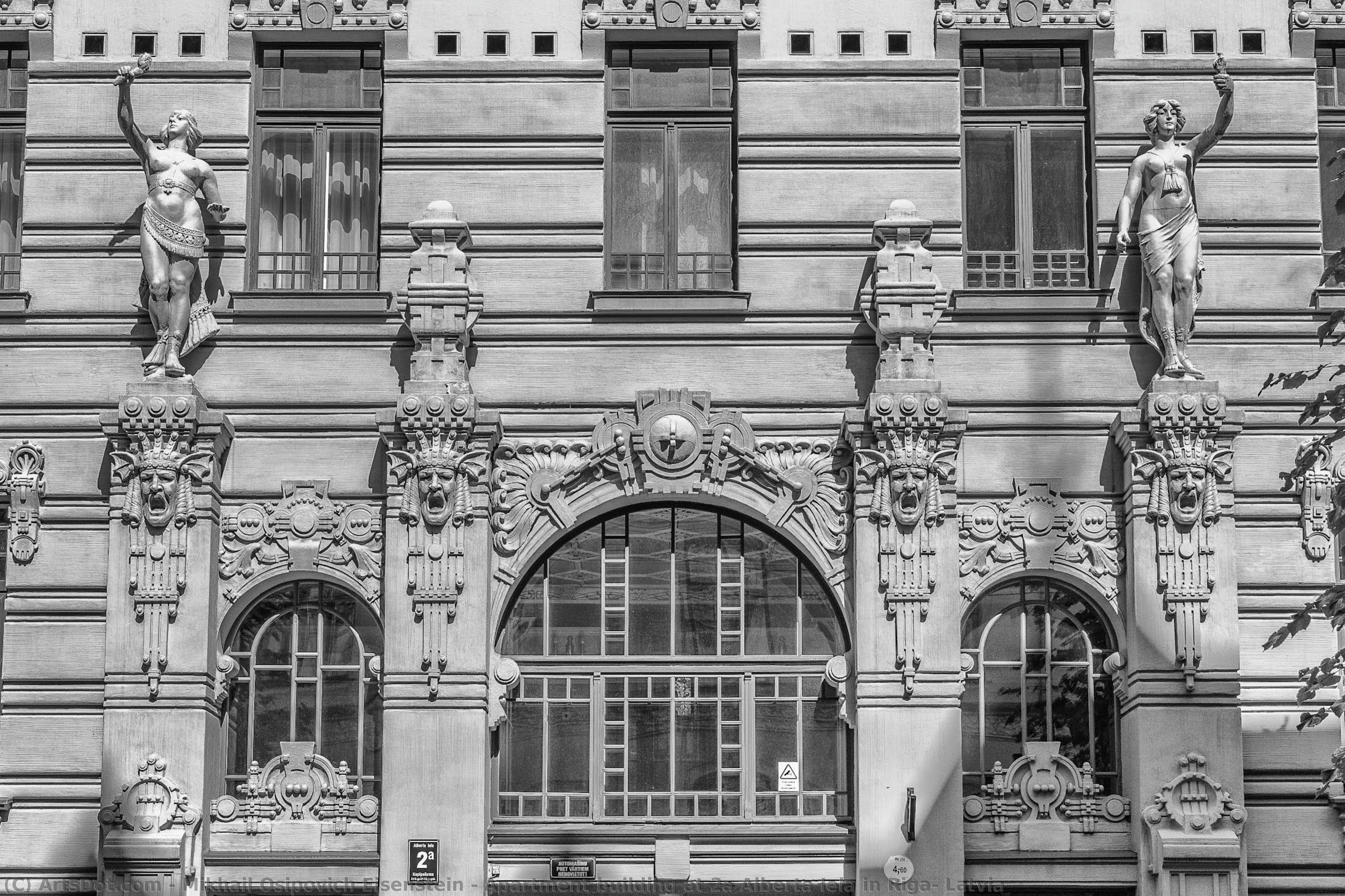 Apartment Building At 2a Alberta Iela In Riga, Latvia — Mikhail Osipovich Eisenstein