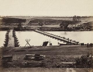 Pontoon Bridge Across The Rappahannock — Timothy O'sullivan Alexander Gardner