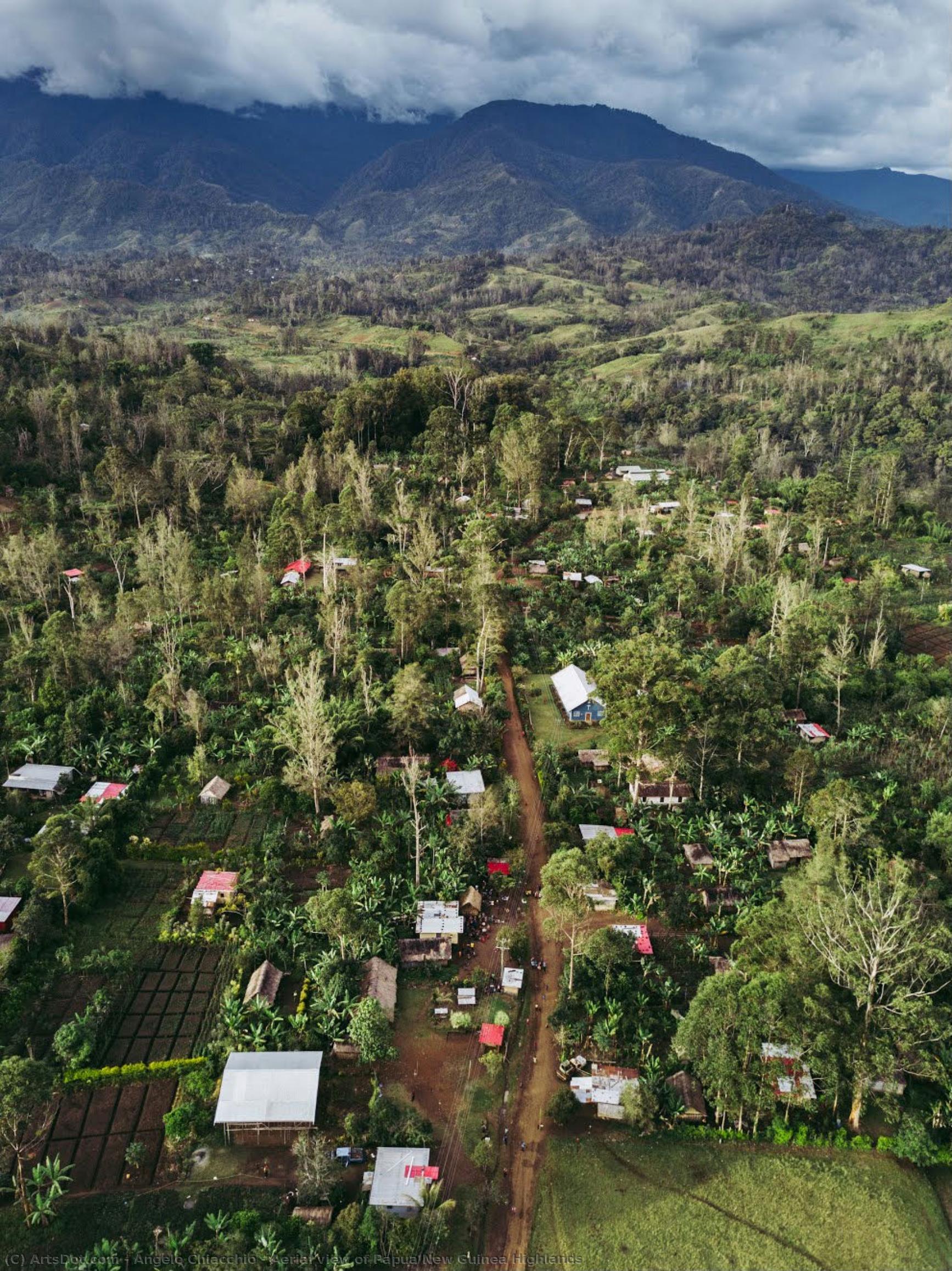 Aerial View Of Papua New Guinea Highlands — Angelo Chiacchio