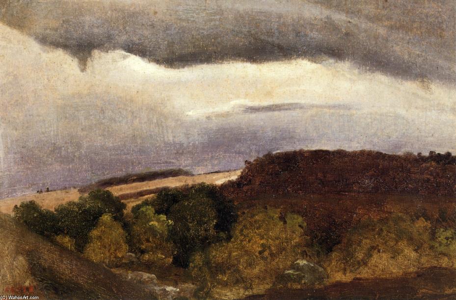 Wooded Plateau, Fountainebleau — Jean-baptiste-camille Corot