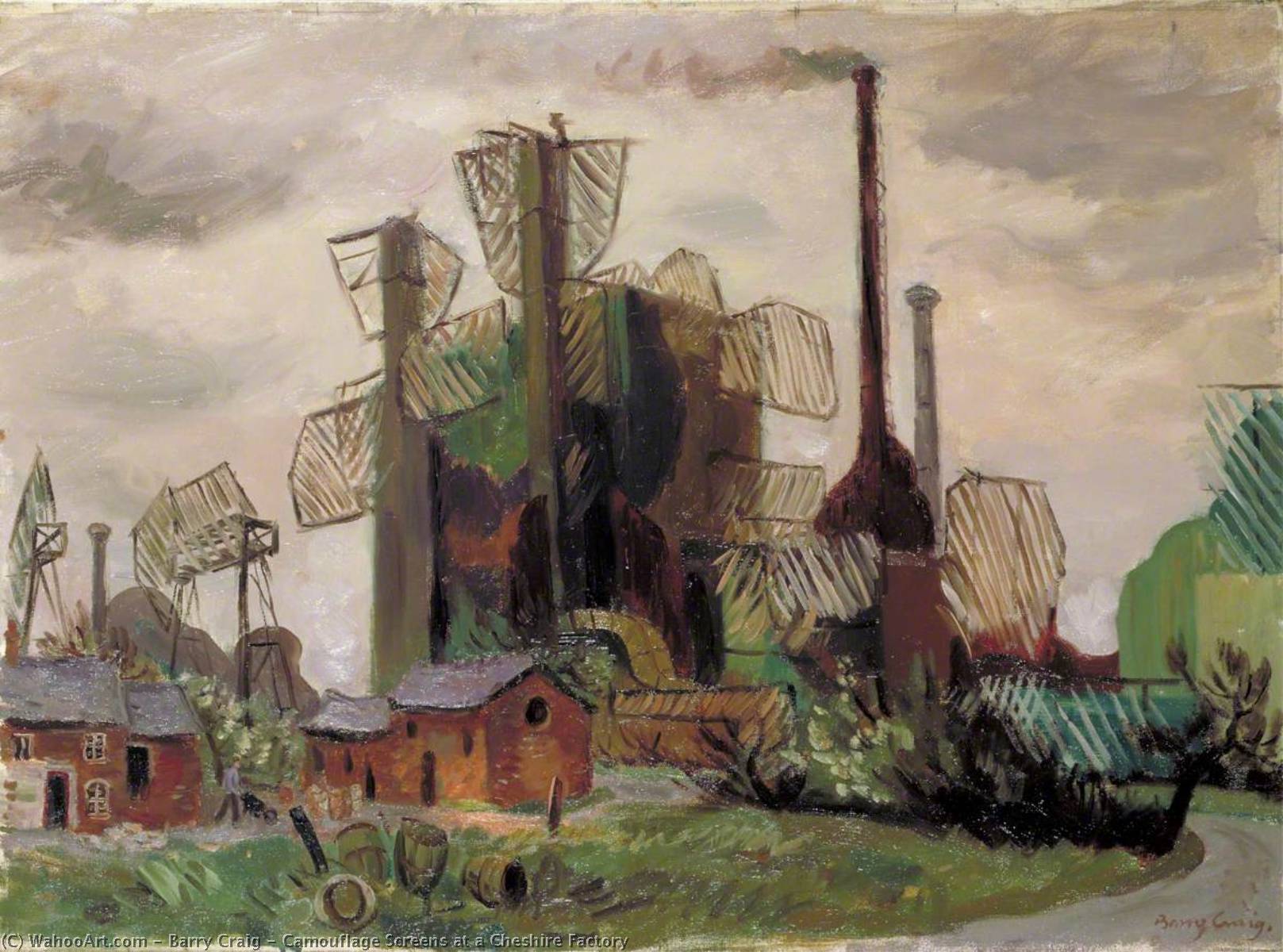 Camouflage Screens At A Cheshire Factory — Barry Craig