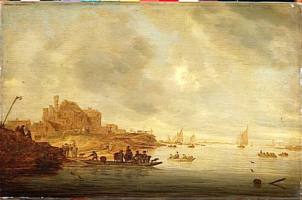 Le Bac — Salomon Van Ruisdael