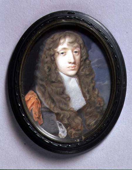 Portrait Miniature Of A Young Man In Grey — Samuel Cooper