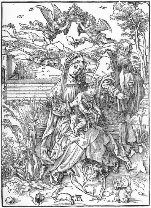 Holy Family With Three Hares — Albrecht Dürer
