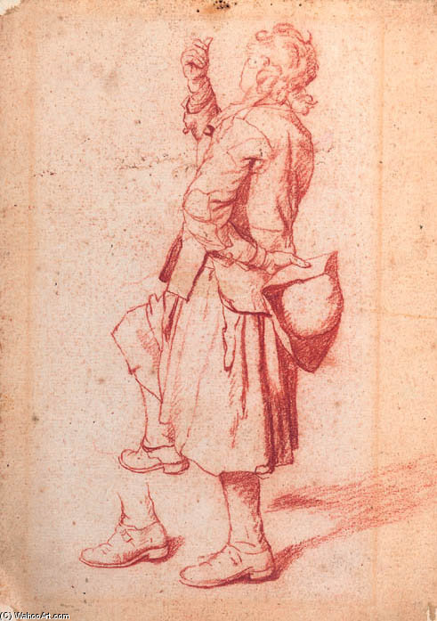A Man With One Knee Raised — Jan Josef Horemans The Elder