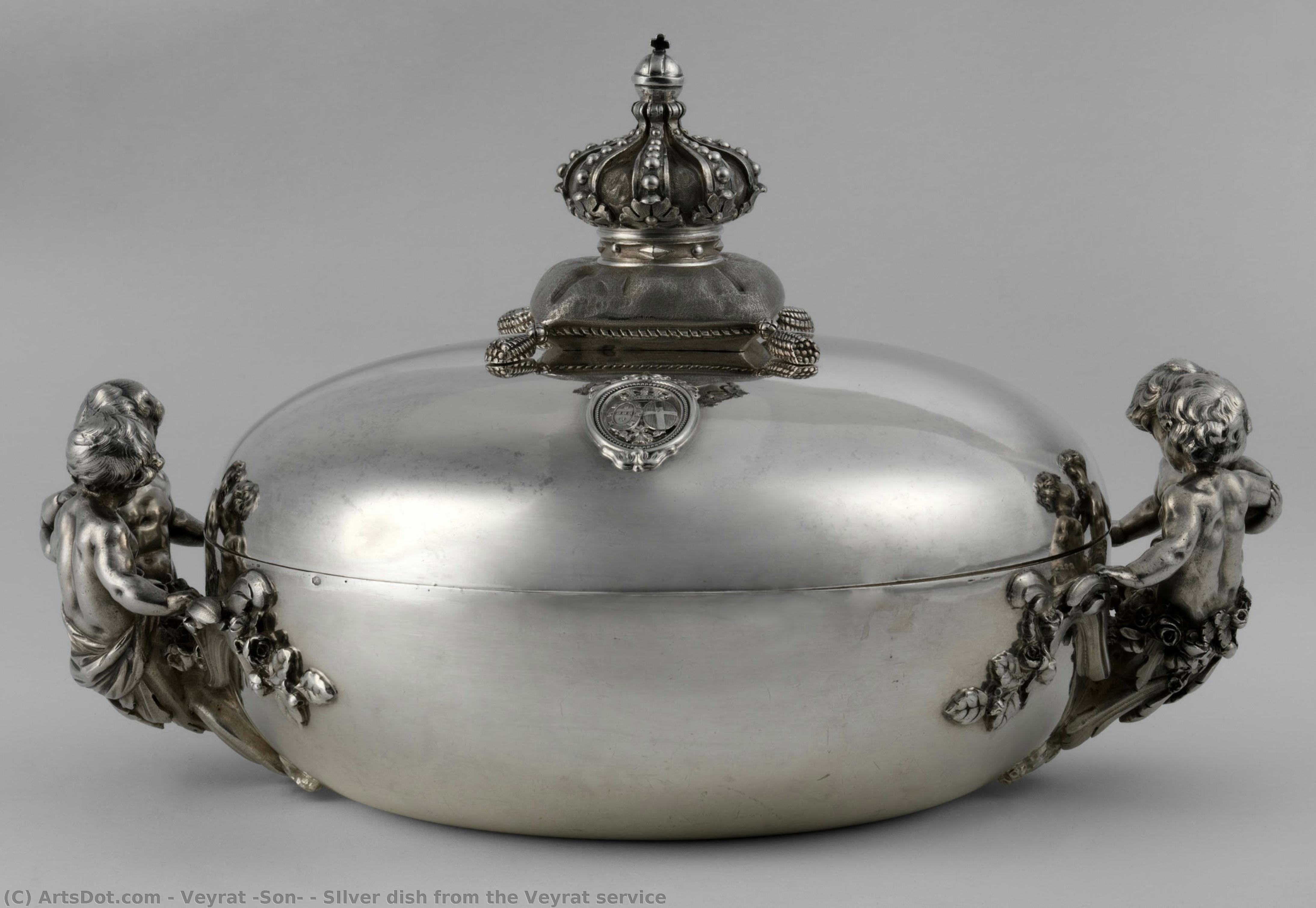 Silver Dish From The Veyrat Service — Veyrat (son)