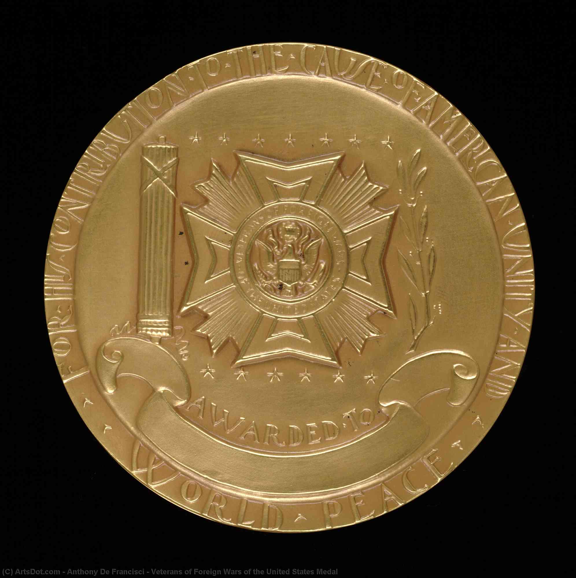 Veterans Of Foreign Wars Of The United States Medal — Anthony De Francisci