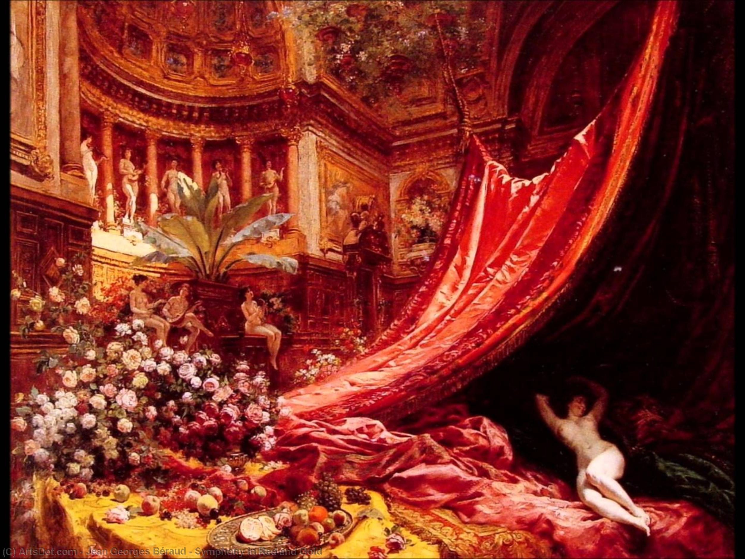 Symphony In Red And Gold — Jean-georges Béraud