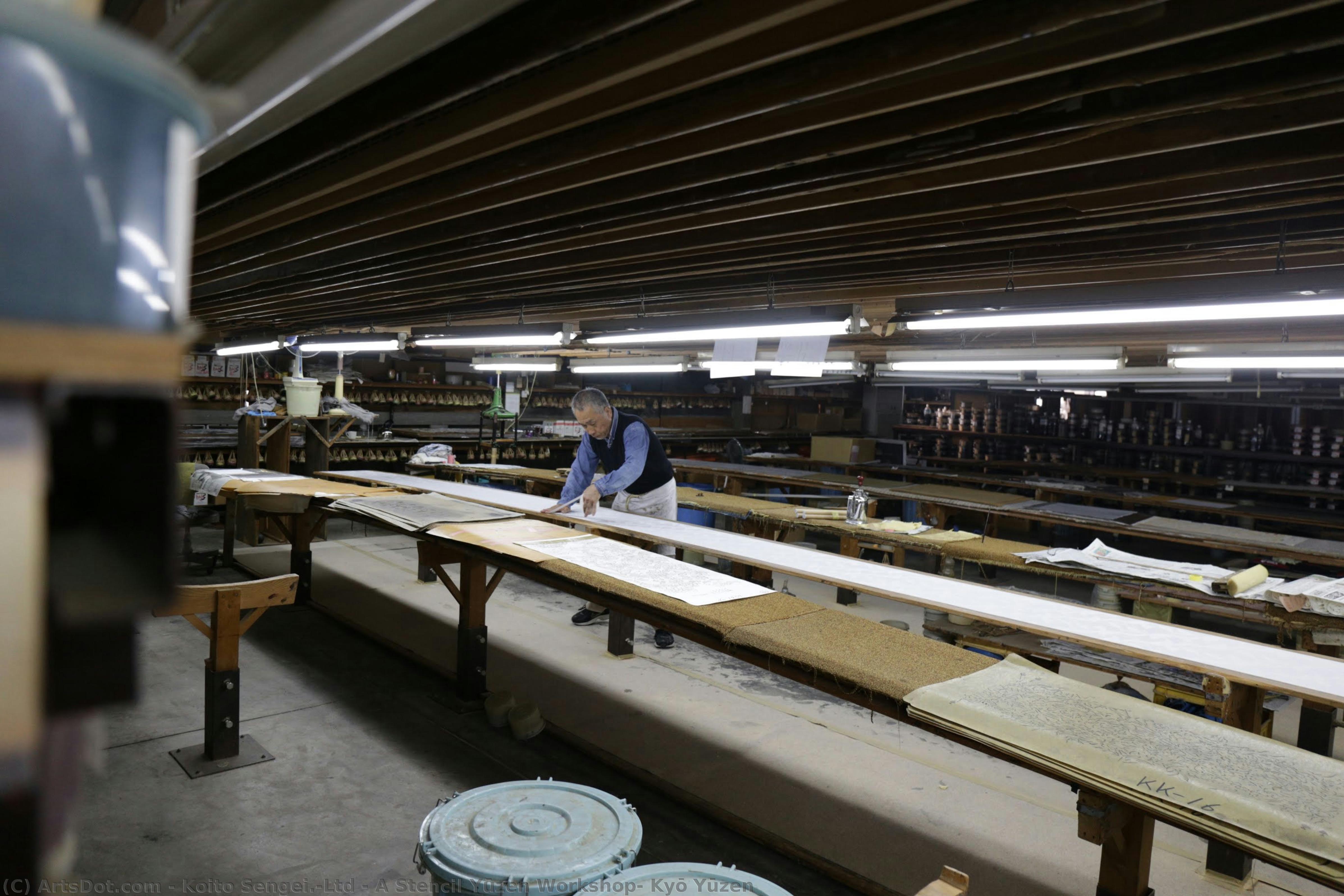 A Stencil Yūzen Workshop, Kyō Yūzen — Koito Sengei.,ltd