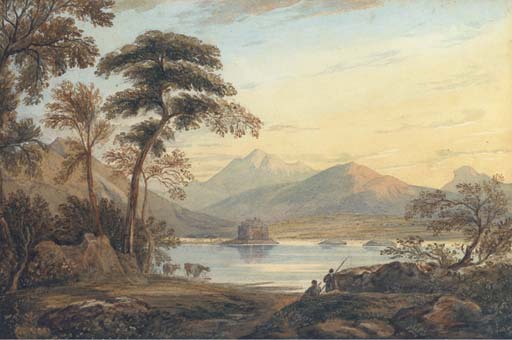 Kilchurn Castle, Loch Awe - — John Varley I (the Older)