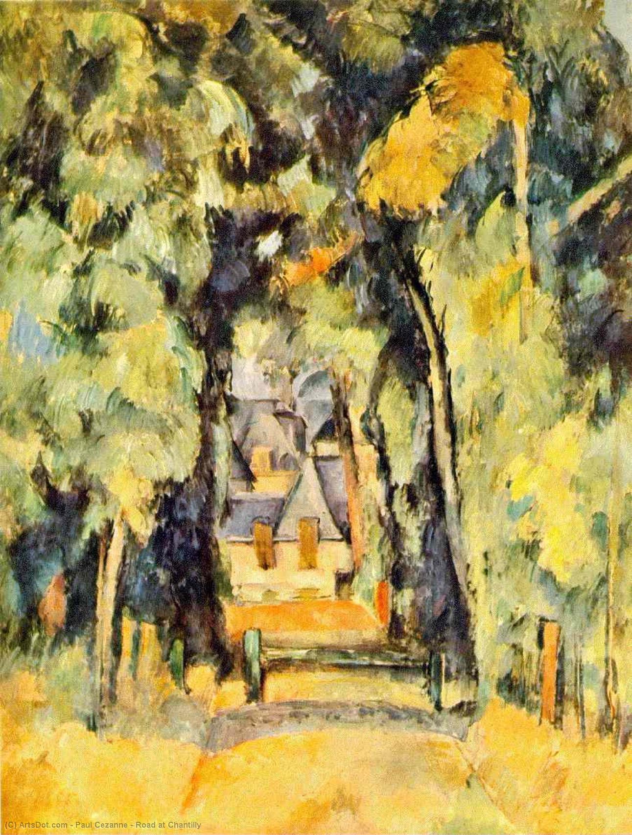 Road At Chantilly — セザンヌ