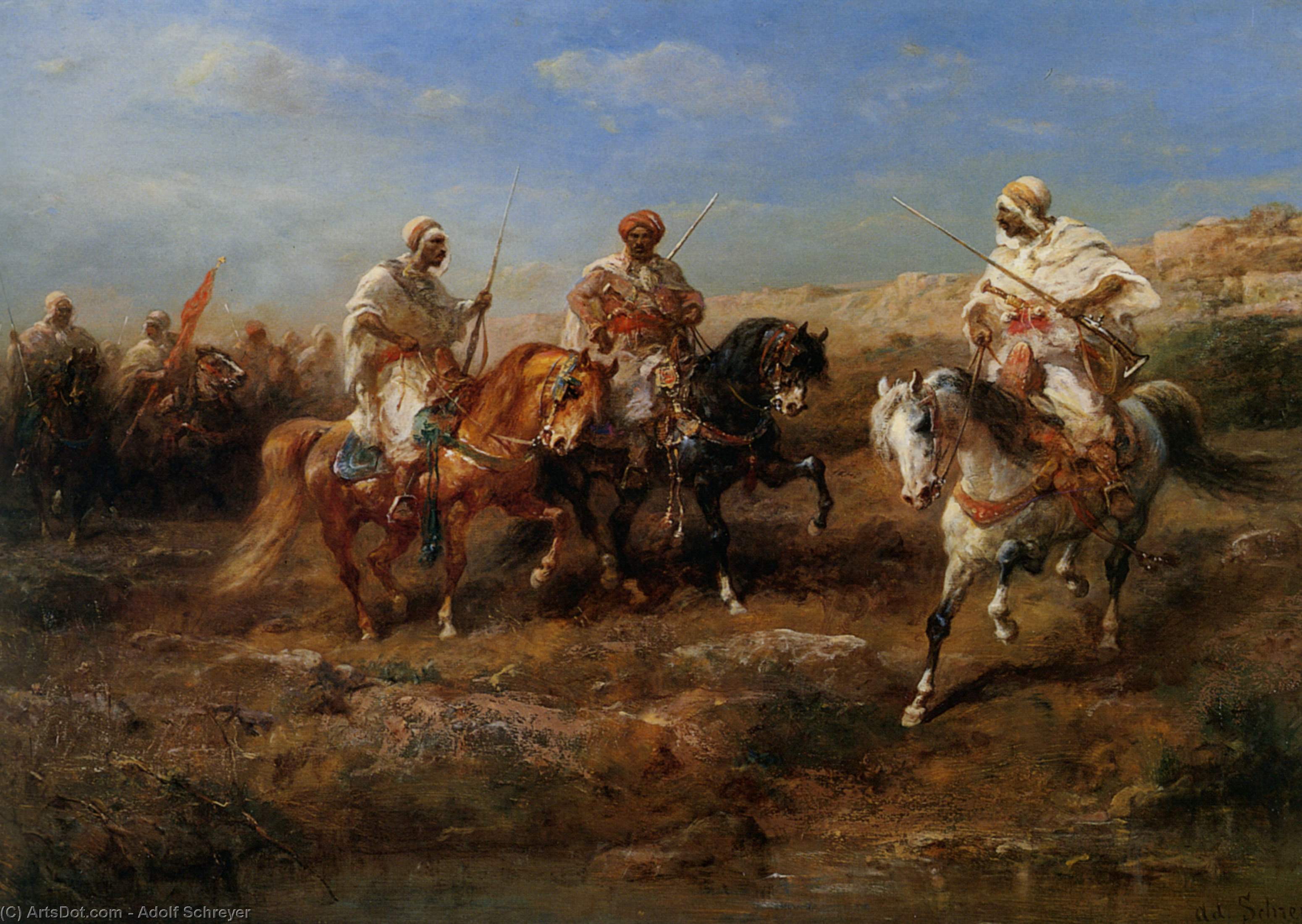 Desert Canter — Adolf Schreyer