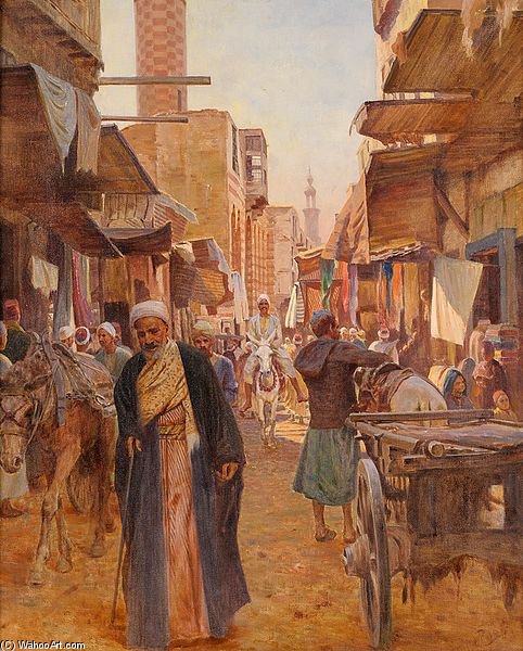 Orientalischer Basar — Otto Pilny