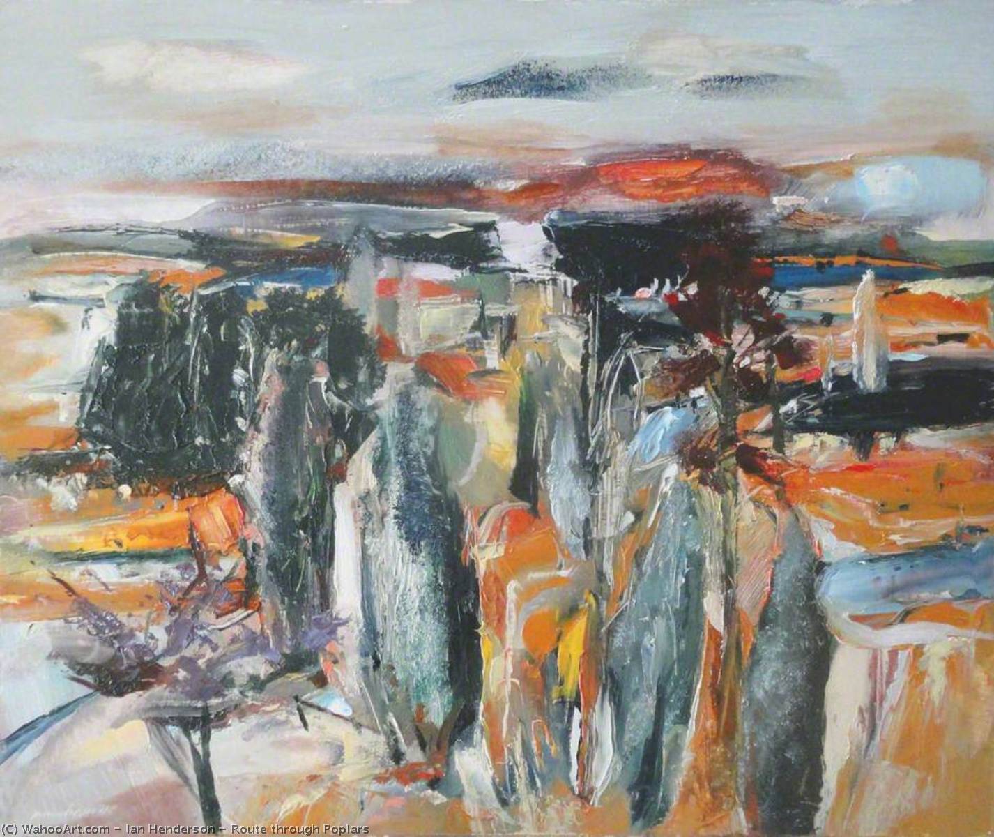 Route Through Poplars — Ian Henderson
