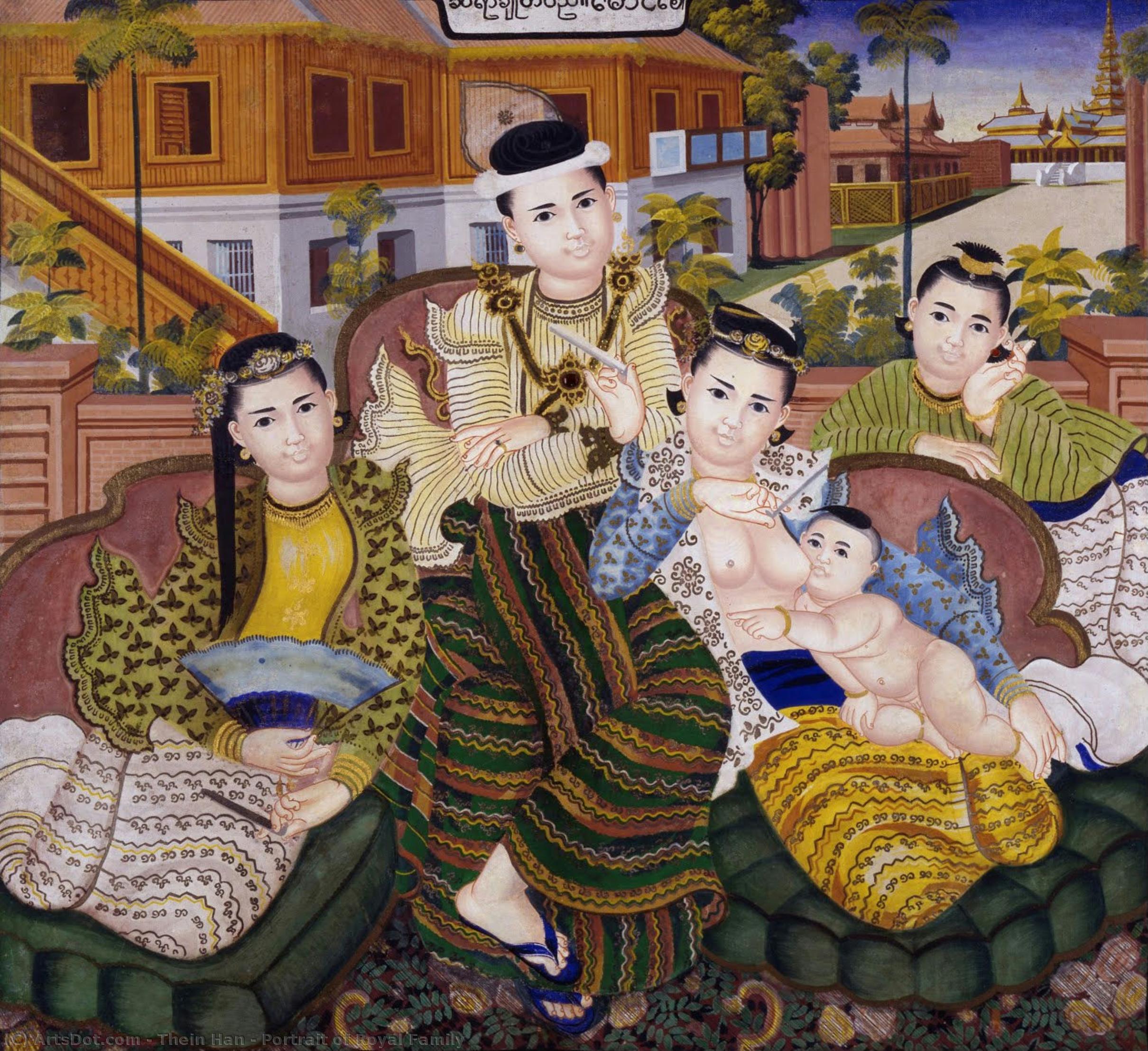 Portrait Of Royal Family — Thein Han