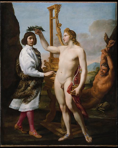 Marcantonio Pasqualini (1614 1691) Crowned By Apollo — Da Andrea Sacchi