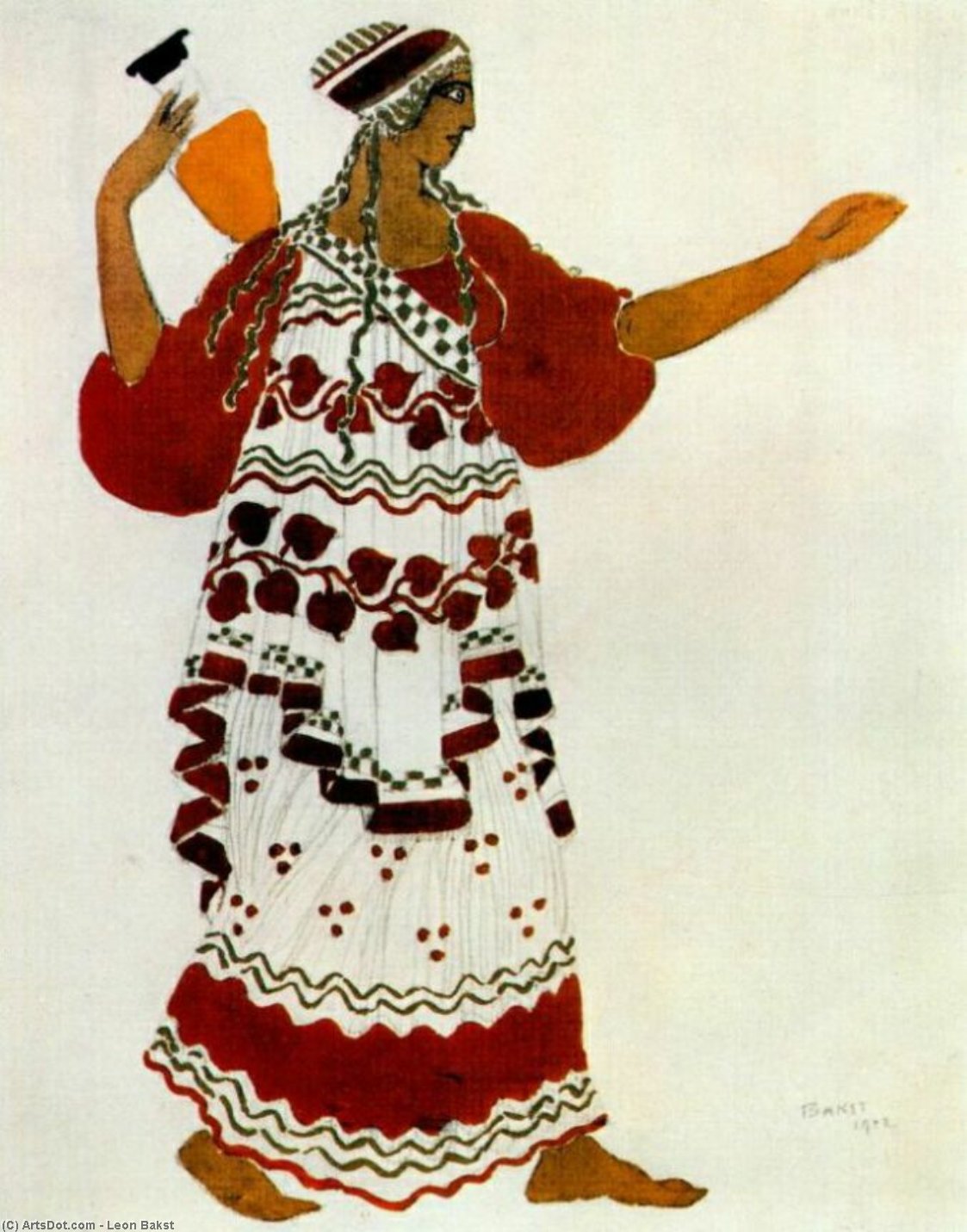 L'apres Midi D'un Faune, A Nymph — Léon Bakst