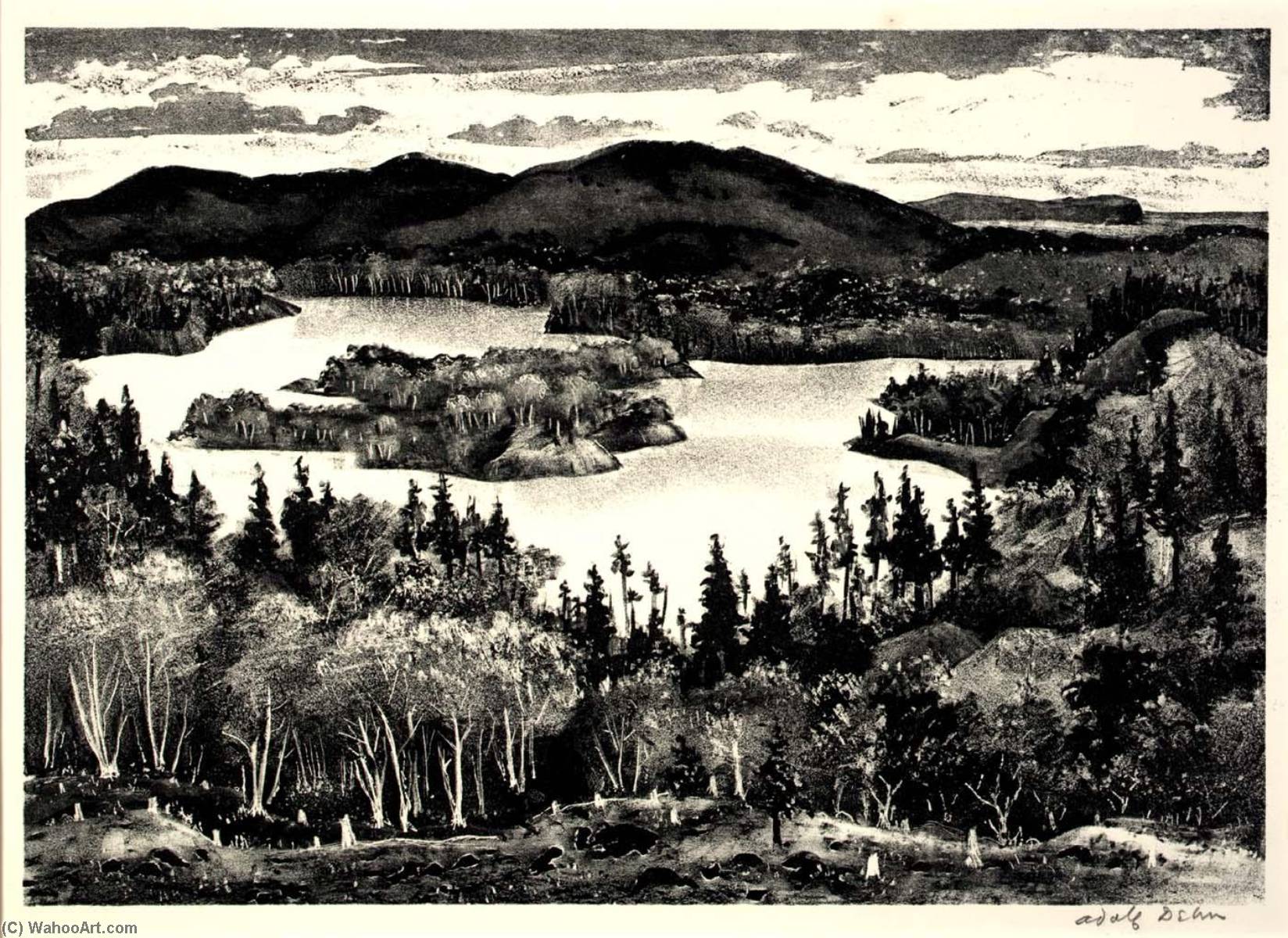 North Country Lake — Adolf Dehn