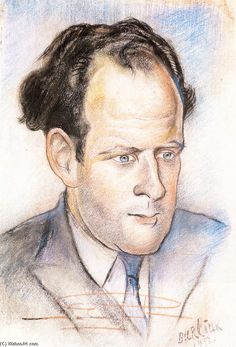Portrait Of Sergei Eisenstein — David Davidovich Burliuk