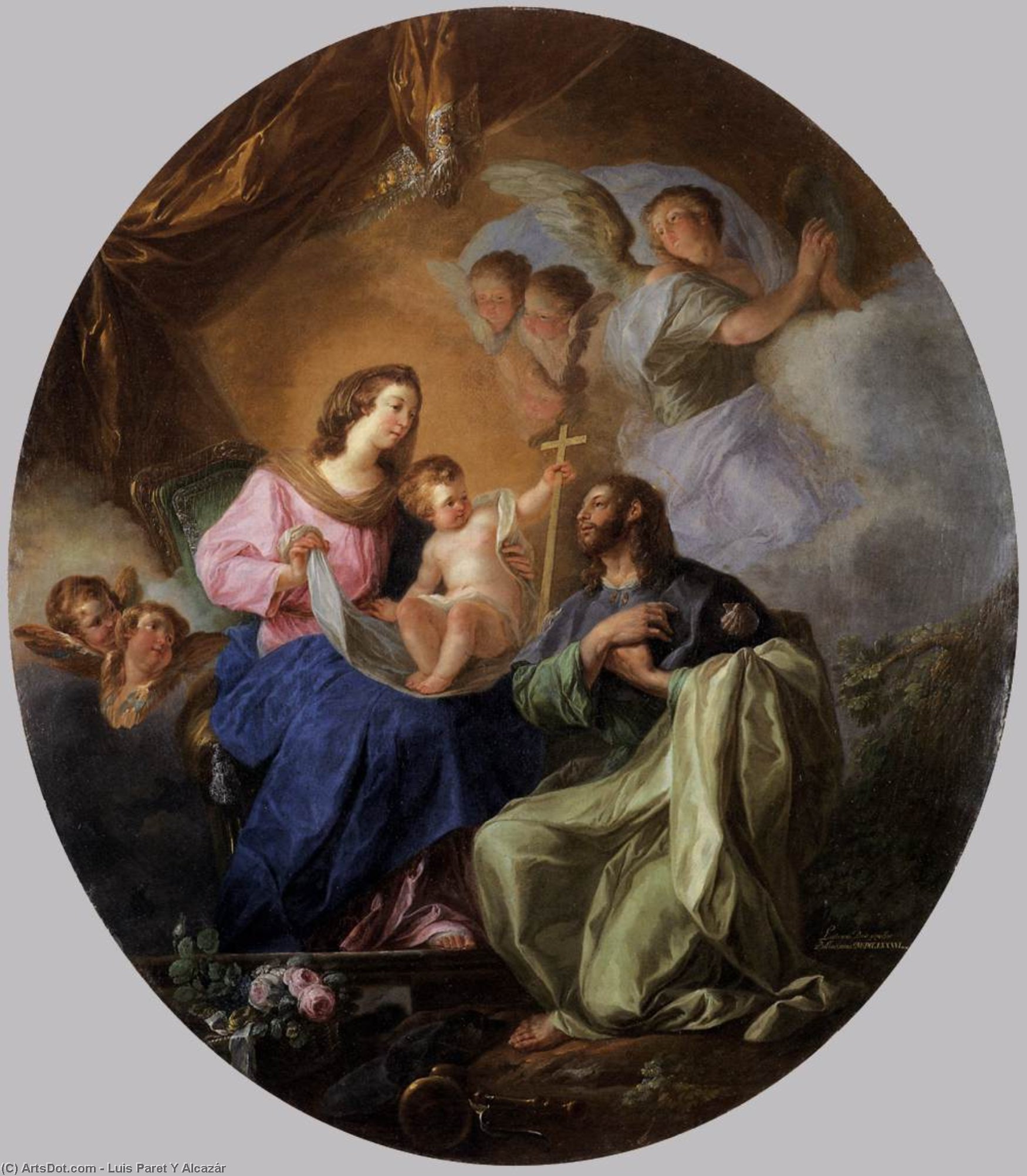 Virgin And Child With St James The Great — Luis Paret Y Alcázar
