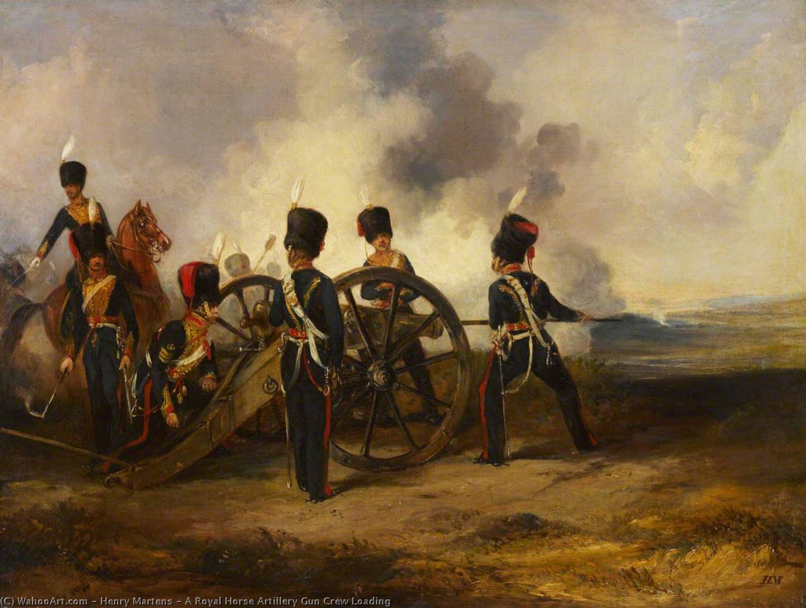 A Royal Horse Artillery Gun Crew Loading — Henry Martens