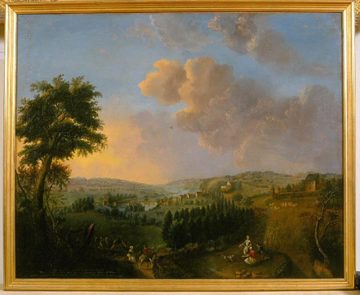 Vue Du Moulin Et De La Côte De Saint Avertin — Charles Antoine Rougeot