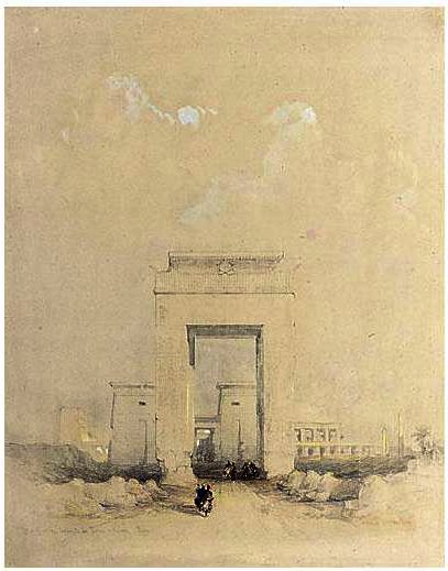 Great Gateway Leading To The Temple Of Karnak, Thebes — David Roberts
