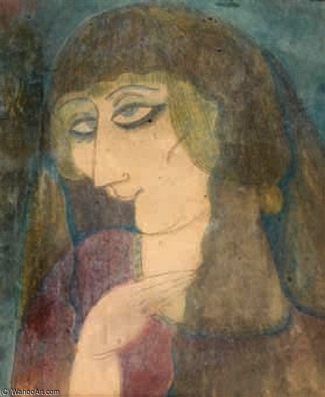 Tête De Jeune Femme — Léonard Tsuguharu Foujita