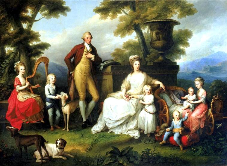 Ferdinand Iv Of Naples And His Family — Angelica Kauffmann (maria Anna Angelika)