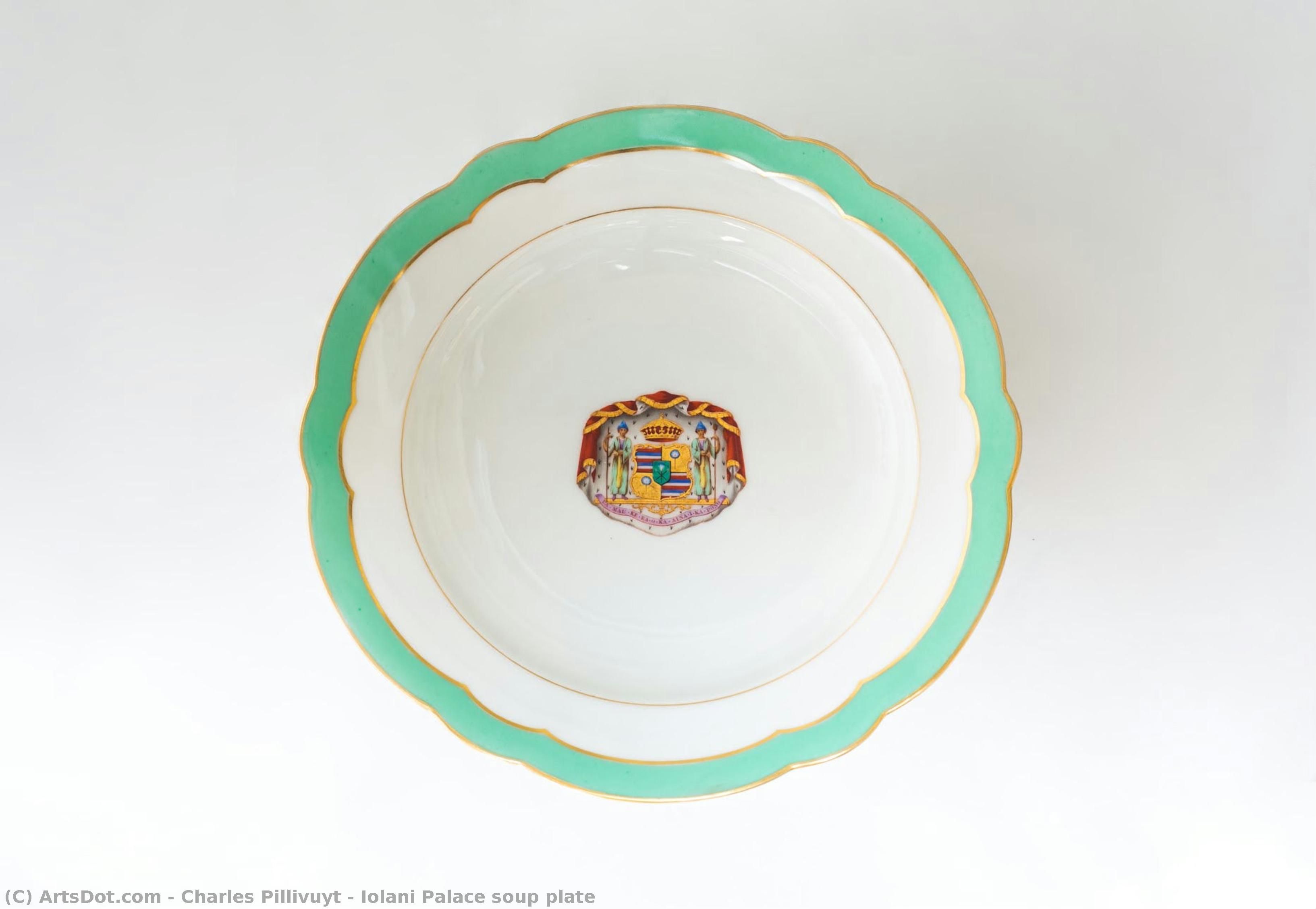 Iolani Palace Soup Plate — Charles Pillivuyt