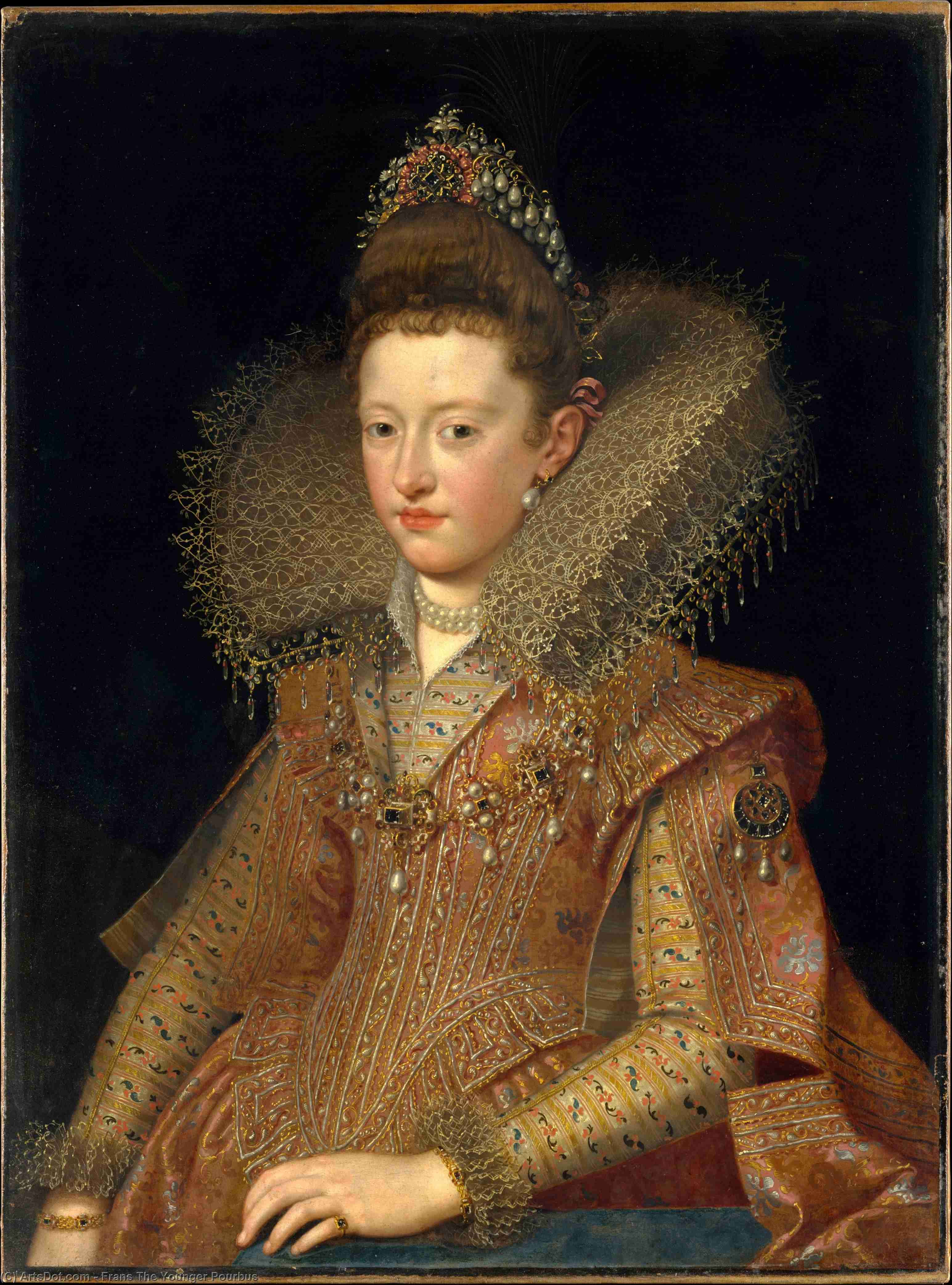 Portrait Of Eleonora Of Mantua As A Child — Frans The Younger Pourbus