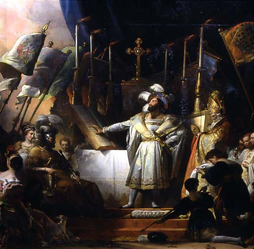 François Ier Armé Chevalier Par Bayard — Aleksandr Evarist Fragona