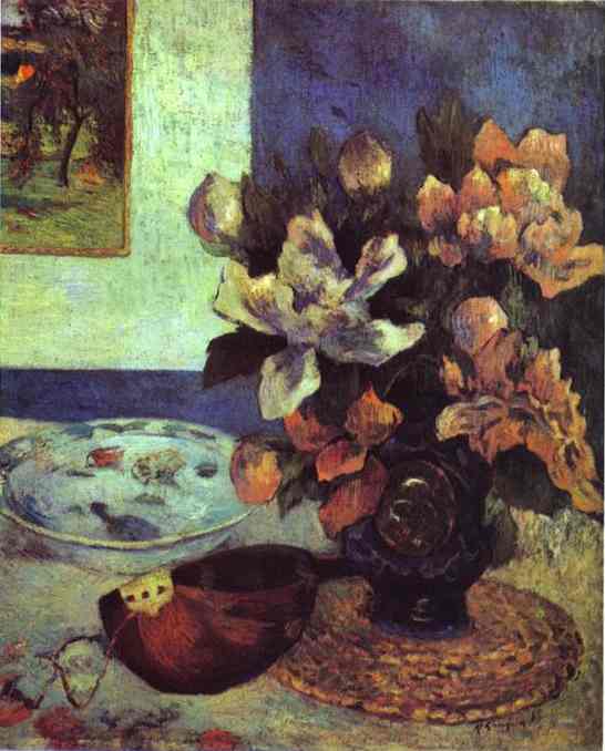 Still Life With Mandolin — Eugène Henri Paul Gauguin