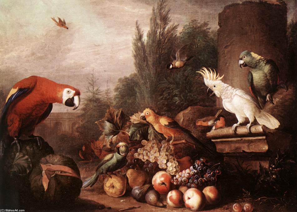 Still-life With Birds — Jakab Bogdány